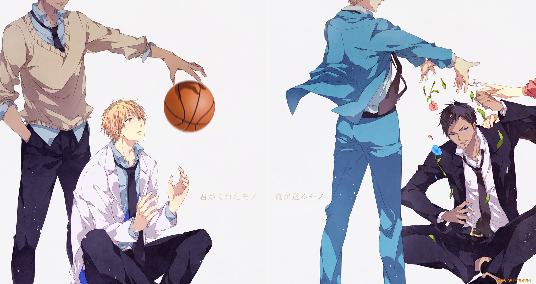 ryouta, kise, daiki, aomine, , kuroko, no, baske, basket